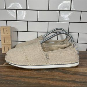 Skechers BOBS Chill Cross Paths Women's Size 8.5 Shoes Natural Alpargata Flats